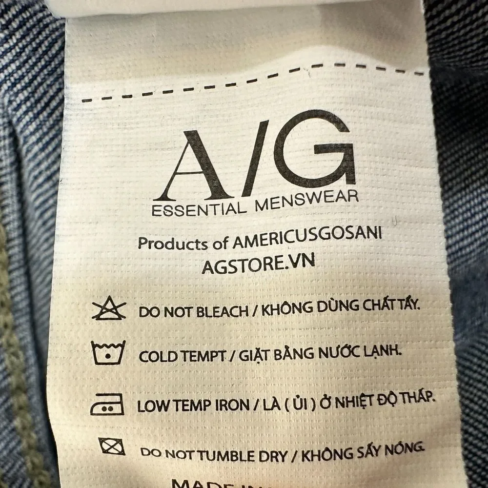 Americus Gosani A/G Essential Menswear Jeans Distressed Slim Fit Mens 31 (30x26)